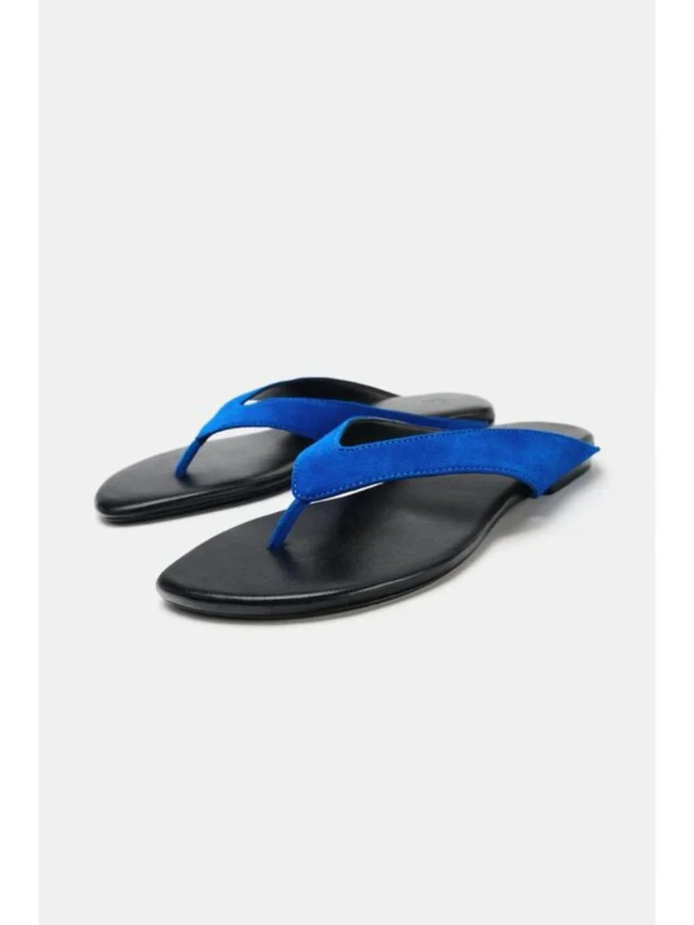 ZARA LEATHER TOE LOOP SANDALS - Picture 4 of 6